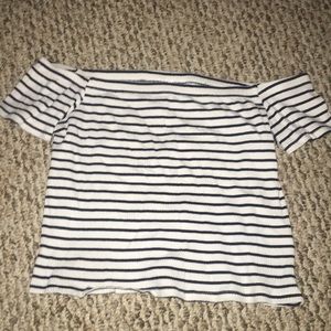 Off the shoulder crop top